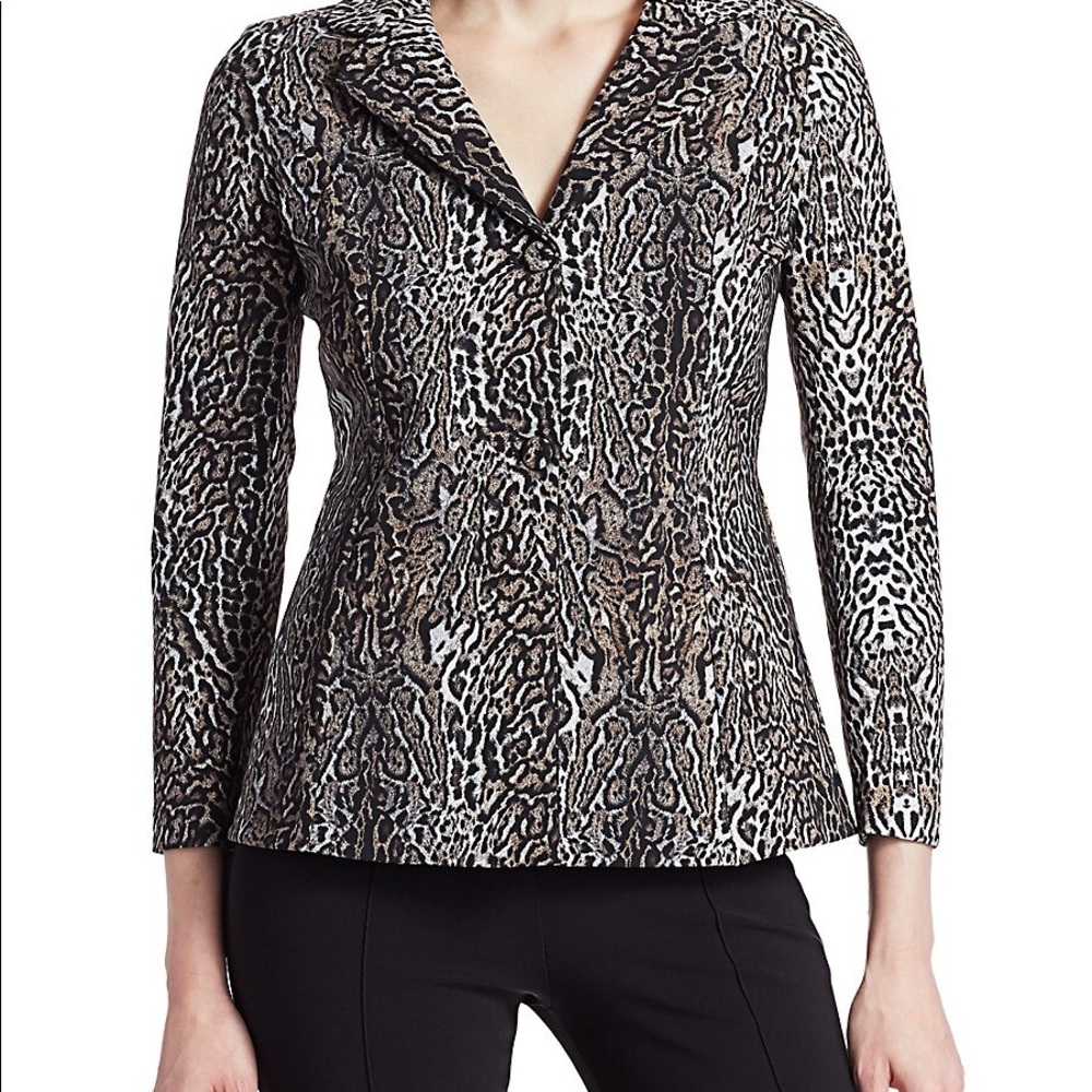 Chiara Boni Women’s Fedora Leopard Blazer
